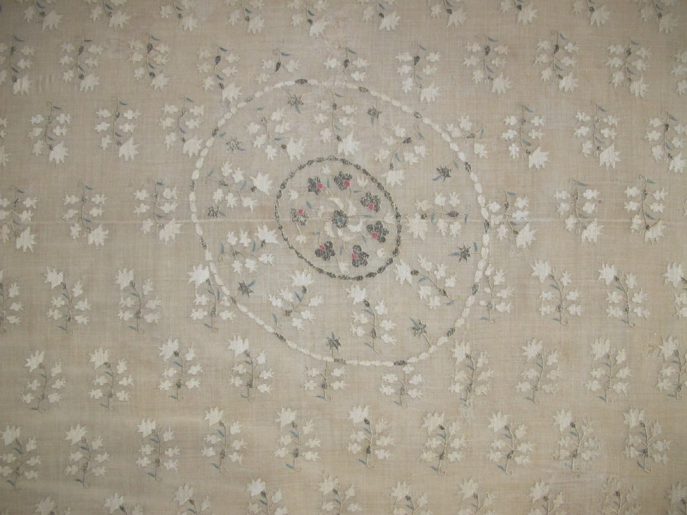 Early 19th Century Silk and and Metal Thread Ottoman Embroidery, 1.23m x 1.09m View III