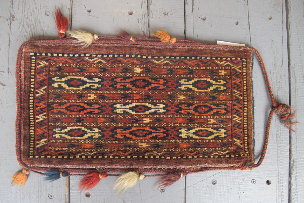 Yomut Spindle Bag, Central Asia, Circa 1880 50cm x 26cm