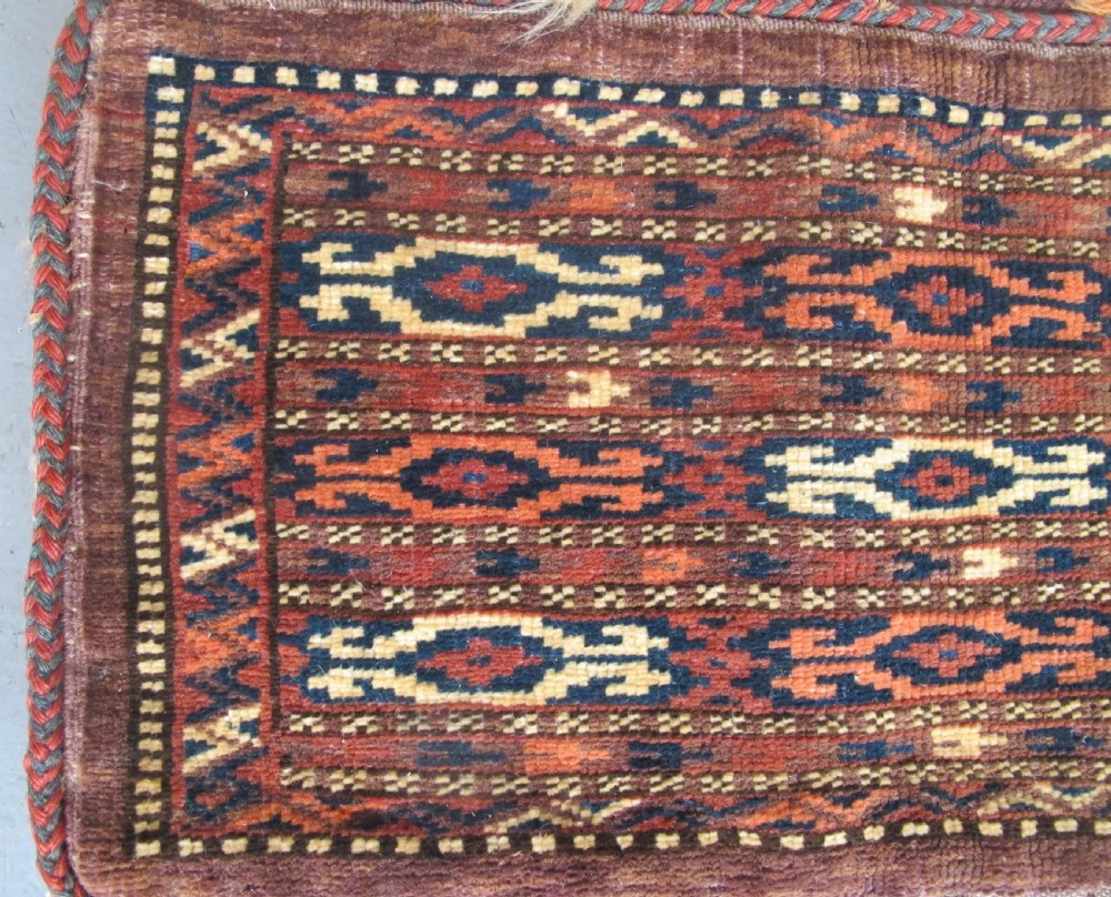 Yomut Spindle Bag, Central Asia, Circa 1880 50cm x 26cm View II