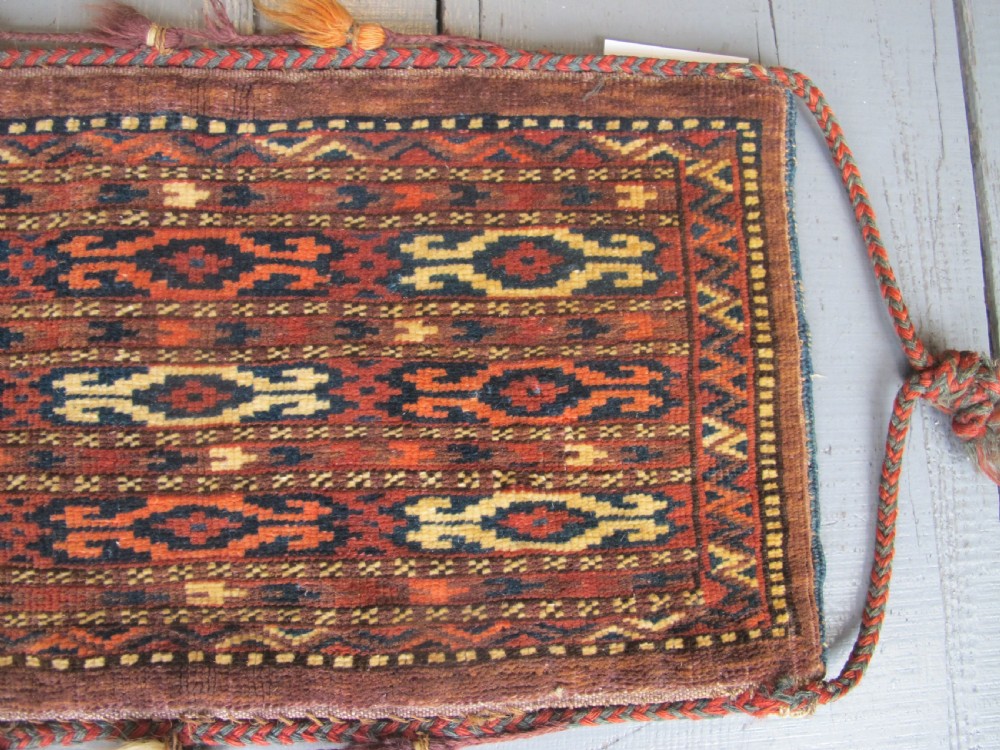 Yomut Spindle Bag, Central Asia, Circa 1880 50cm x 26cm View IV