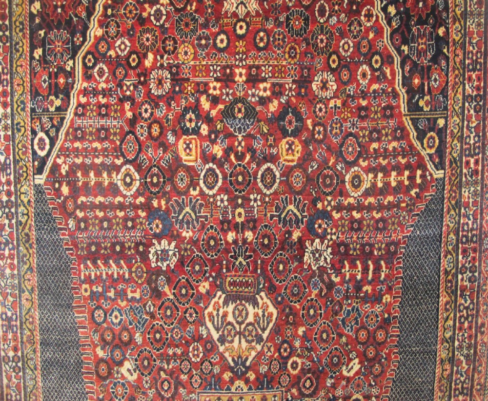 Qashquli Rug With Millefleurs Design, Circa 1920, 2,56m x 1.59m View II