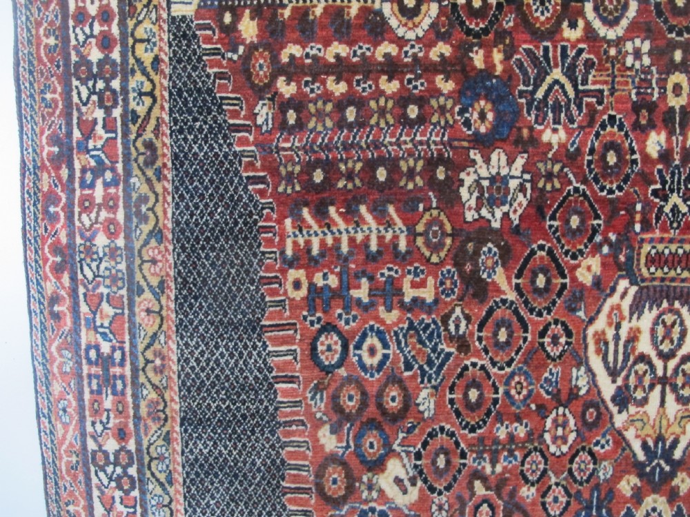 Qashquli Rug With Millefleurs Design, Circa 1920, 2,56m x 1.59m View IX