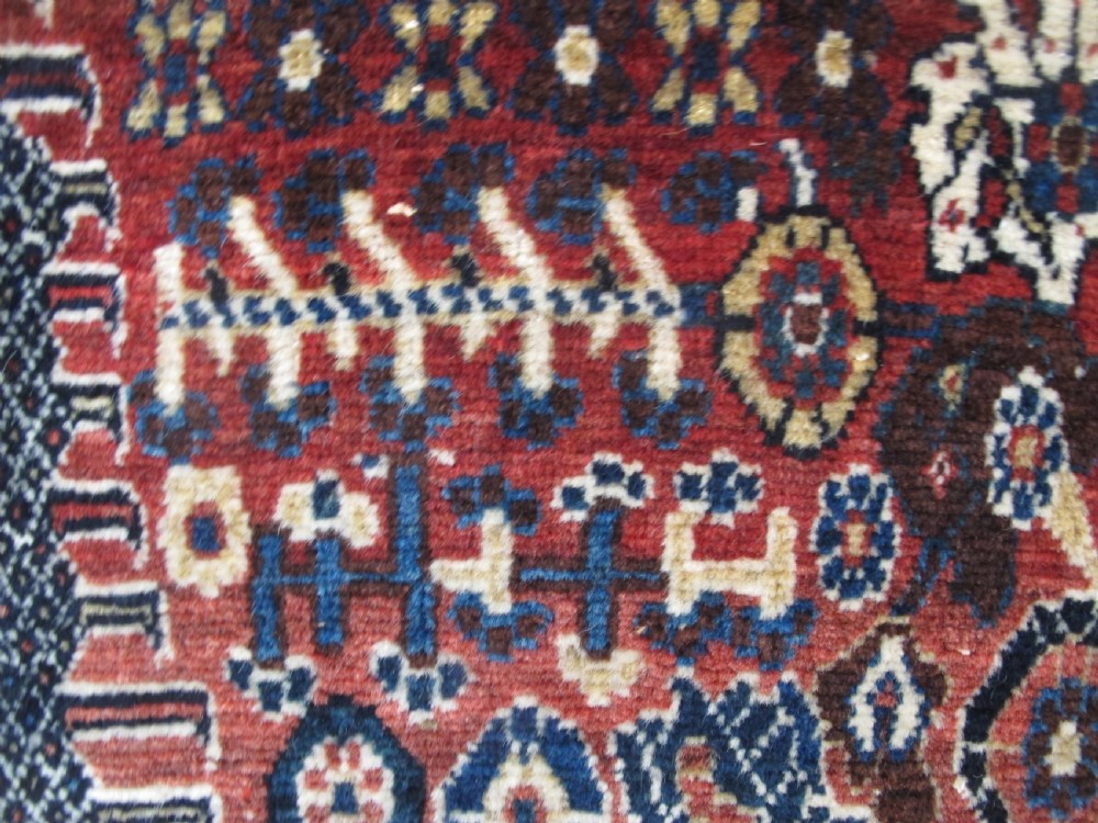 Qashquli Rug With Millefleurs Design, Circa 1920, 2,56m x 1.59m View XI