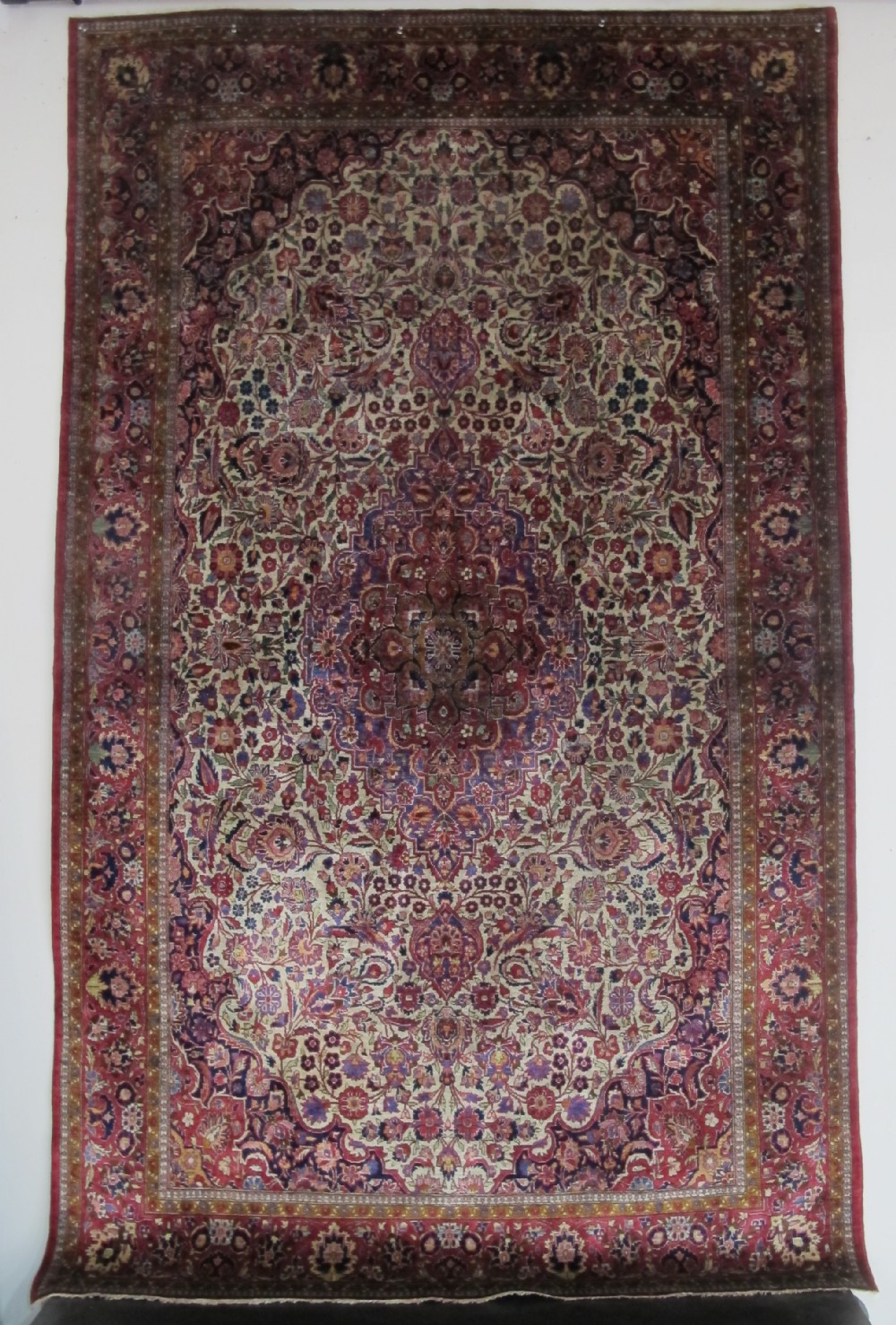 Fine Silk Kashan Rug, Persia, Circa 1920, 2.13m x 1.26m