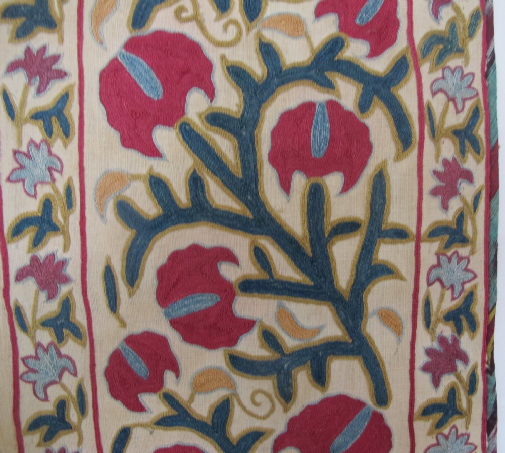 Fine Bokhara Suzani with Architectural Design, 2.24m x 1.40m View VII