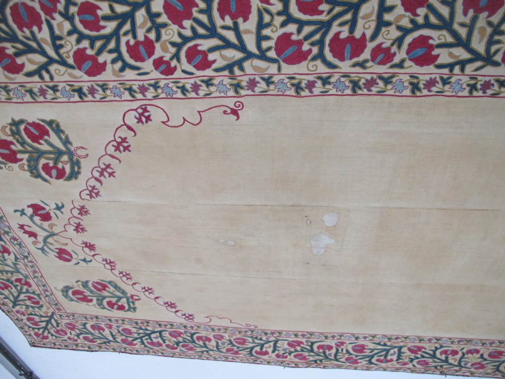 Fine Bokhara Suzani with Architectural Design, 2.24m x 1.40m View XV