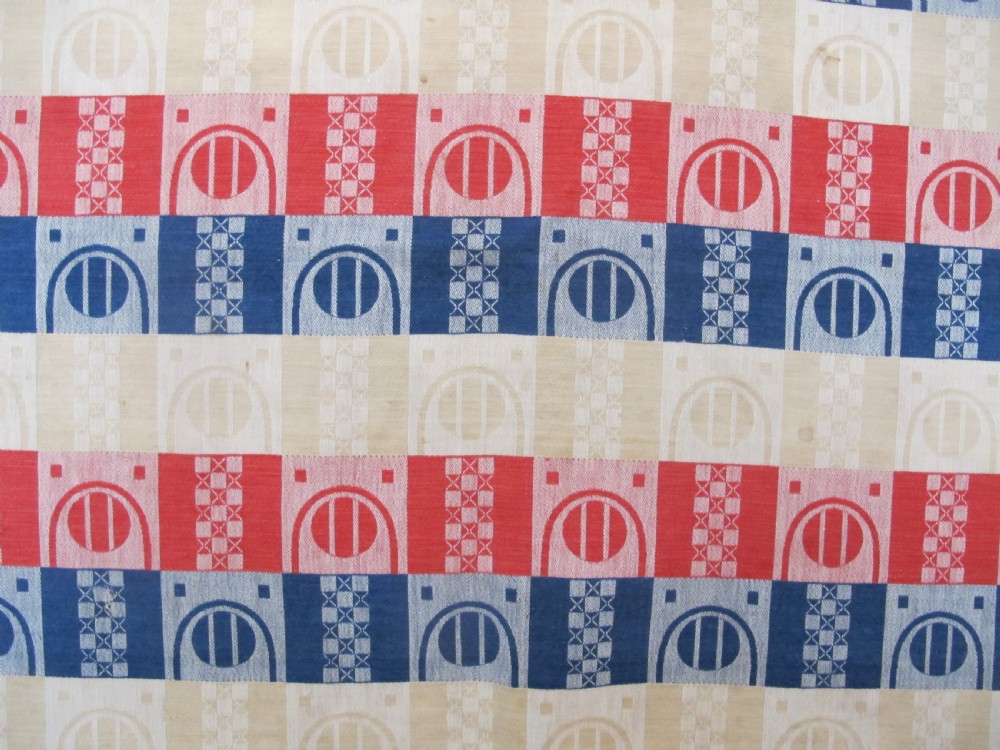 Finely Woven Secessionist Textile, Early 20th Century, 1.18m x 1.14m View III