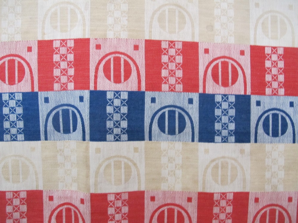Finely Woven Secessionist Textile, Early 20th Century, 1.18m x 1.14m View IV