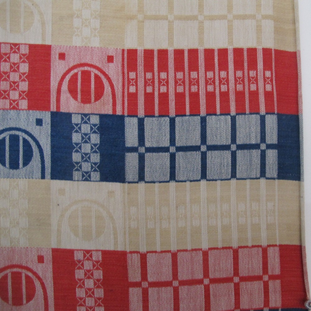 Finely Woven Secessionist Textile, Early 20th Century, 1.18m x 1.14m View VI