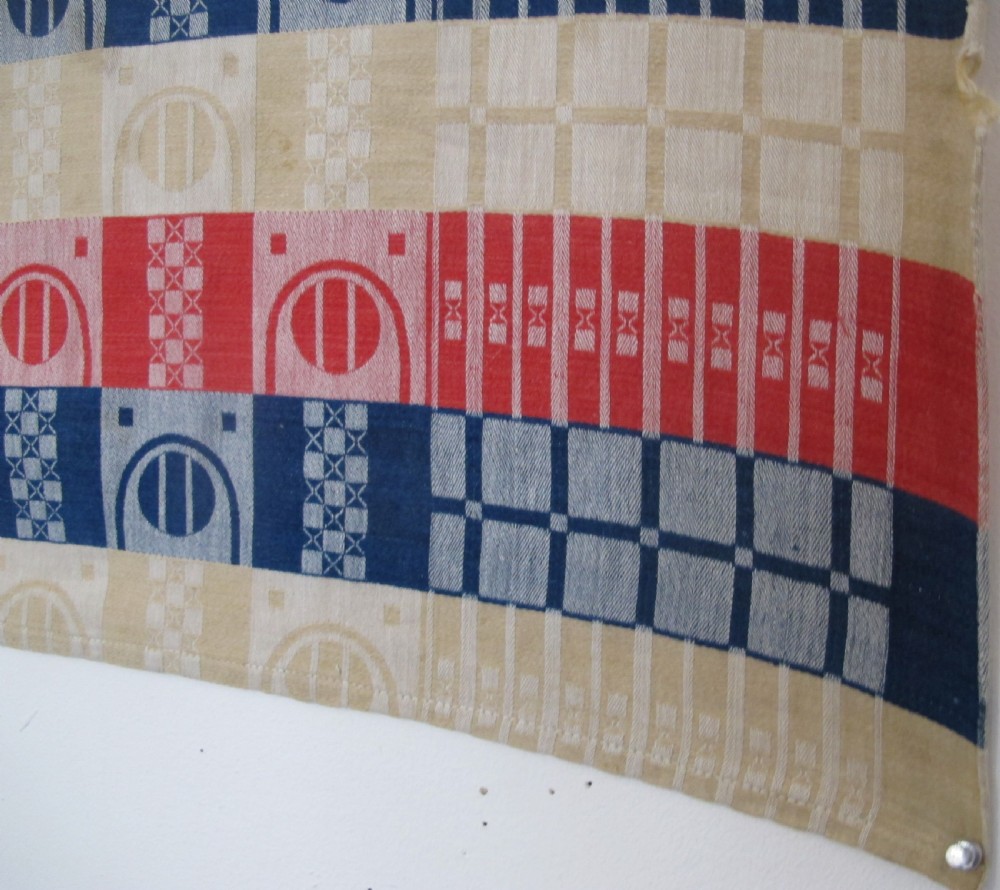 Finely Woven Secessionist Textile, Early 20th Century, 1.18m x 1.14m View VIII