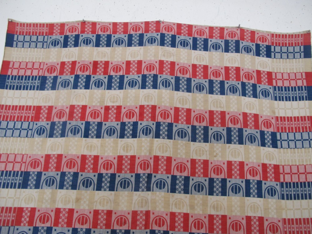 Finely Woven Secessionist Textile, Early 20th Century, 1.18m x 1.14m View XI