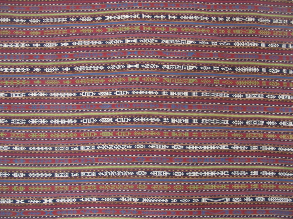 Fabulous Persian Wool Jajim, Circa 1890, 1.98m x 2.16m View II