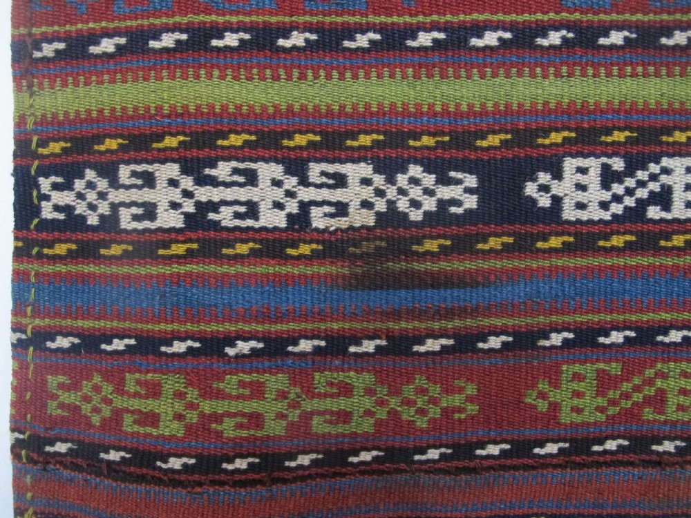 Fabulous Persian Wool Jajim, Circa 1890, 1.98m x 2.16m View IV