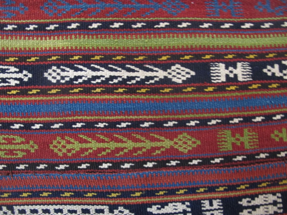 Fabulous Persian Wool Jajim, Circa 1890, 1.98m x 2.16m View VI