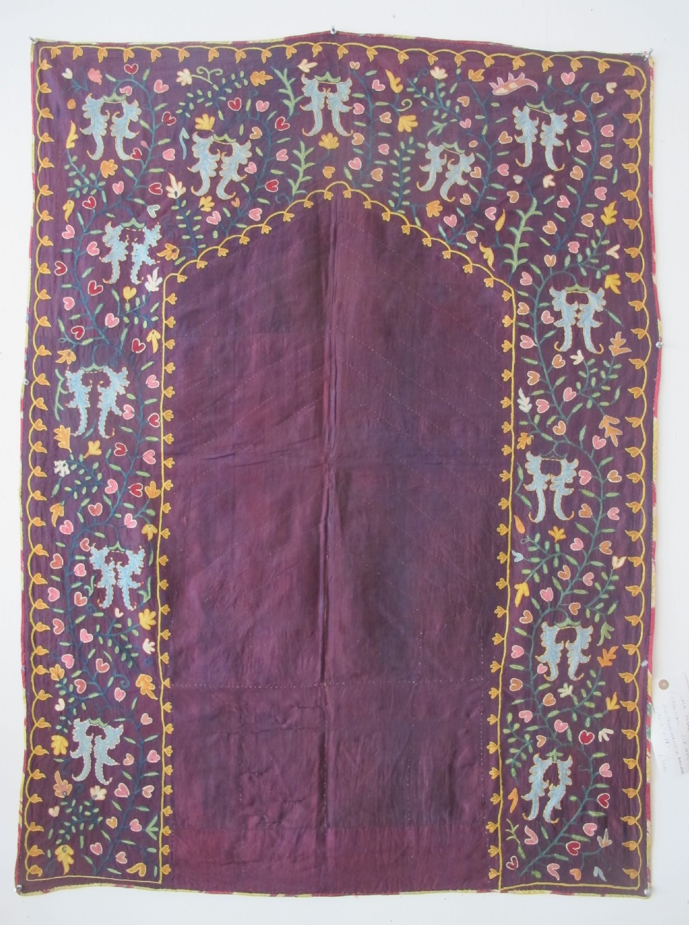 Lovely Lakai Silk Suzani, Uzbekistan, Circa 1870, 1.19m x 0.87m