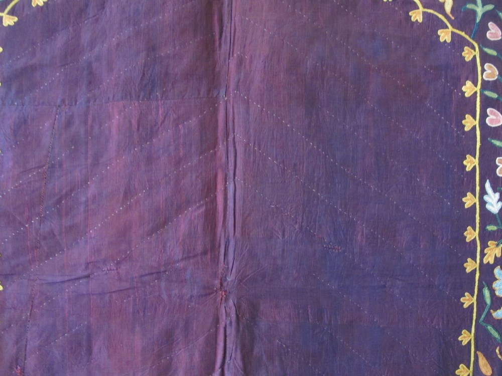 Lovely Lakai Silk Suzani, Uzbekistan, Circa 1870, 1.19m x 0.87m View X