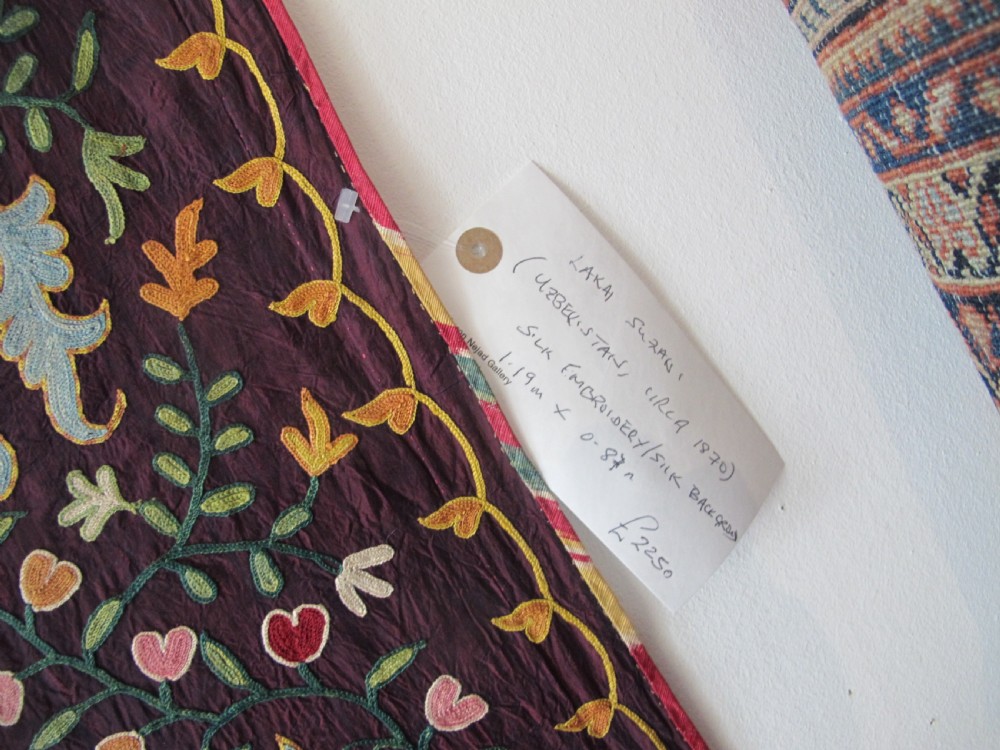 Lovely Lakai Silk Suzani, Uzbekistan, Circa 1870, 1.19m x 0.87m View XI