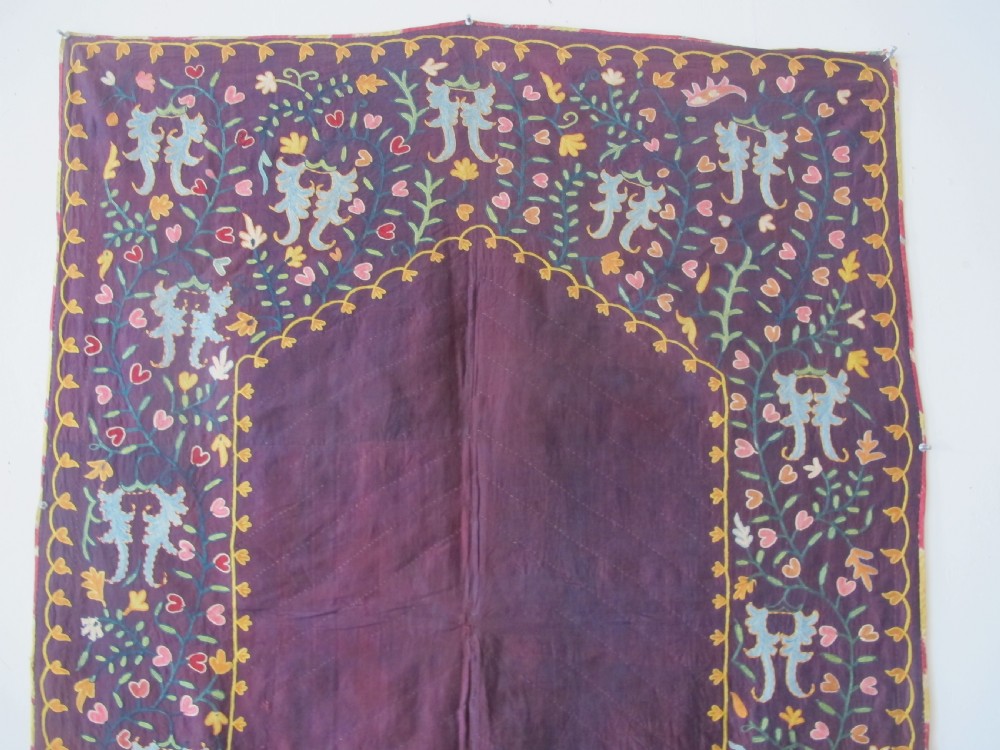 Lovely Lakai Silk Suzani, Uzbekistan, Circa 1870, 1.19m x 0.87m View XII