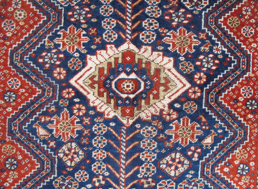 Cute Qashqai Rug, Persia, Circa 1890, 1.38m x 1.12m View II