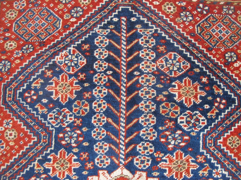 Cute Qashqai Rug, Persia, Circa 1890, 1.38m x 1.12m View III