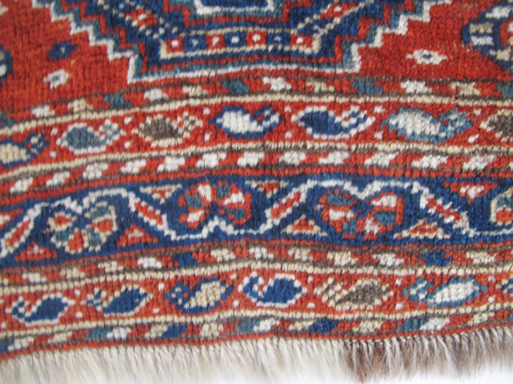 Cute Qashqai Rug, Persia, Circa 1890, 1.38m x 1.12m View XI