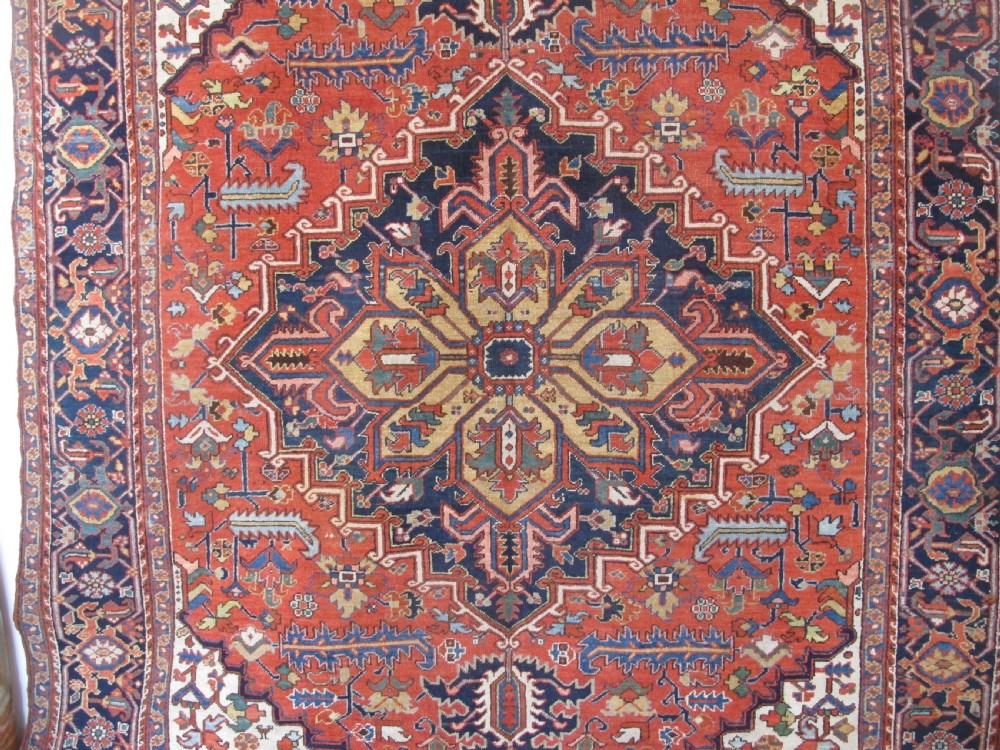 Colourful Heriz Carpet, Circa 1900, 3.28m x 2.48m View II