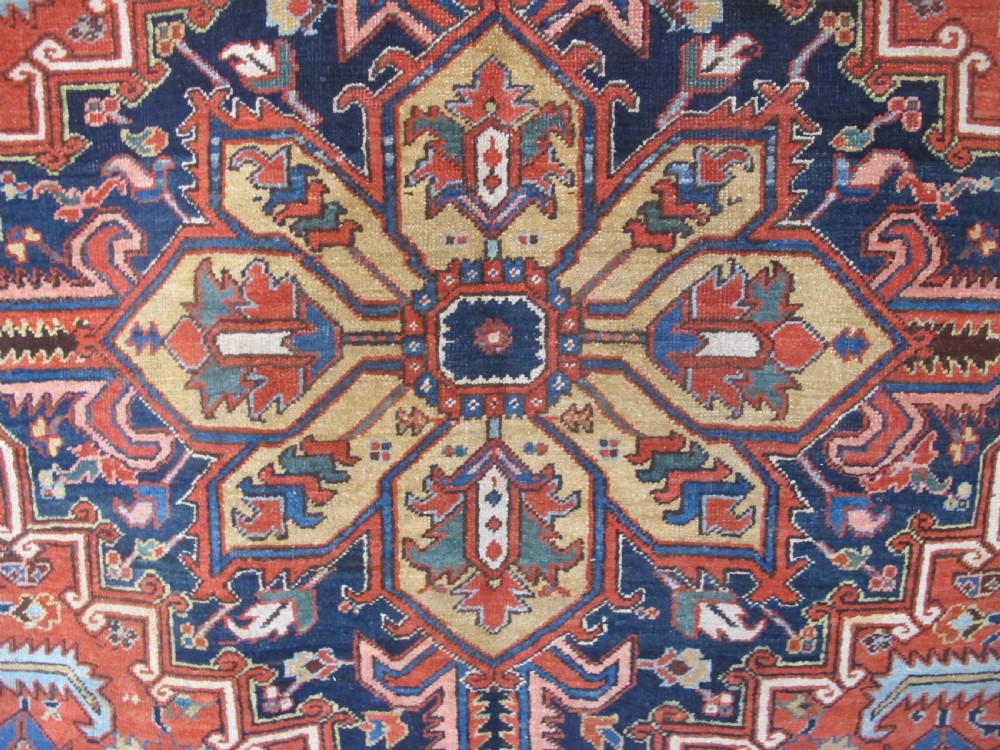 Colourful Heriz Carpet, Circa 1900, 3.28m x 2.48m View III