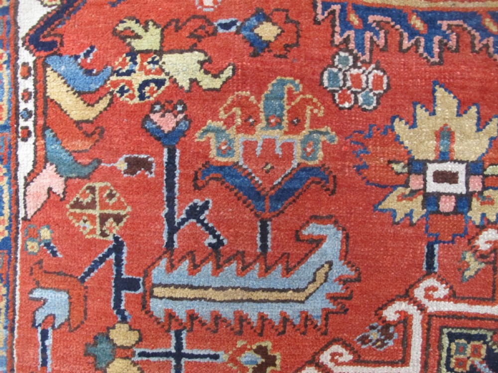 Colourful Heriz Carpet, Circa 1900, 3.28m x 2.48m View IV