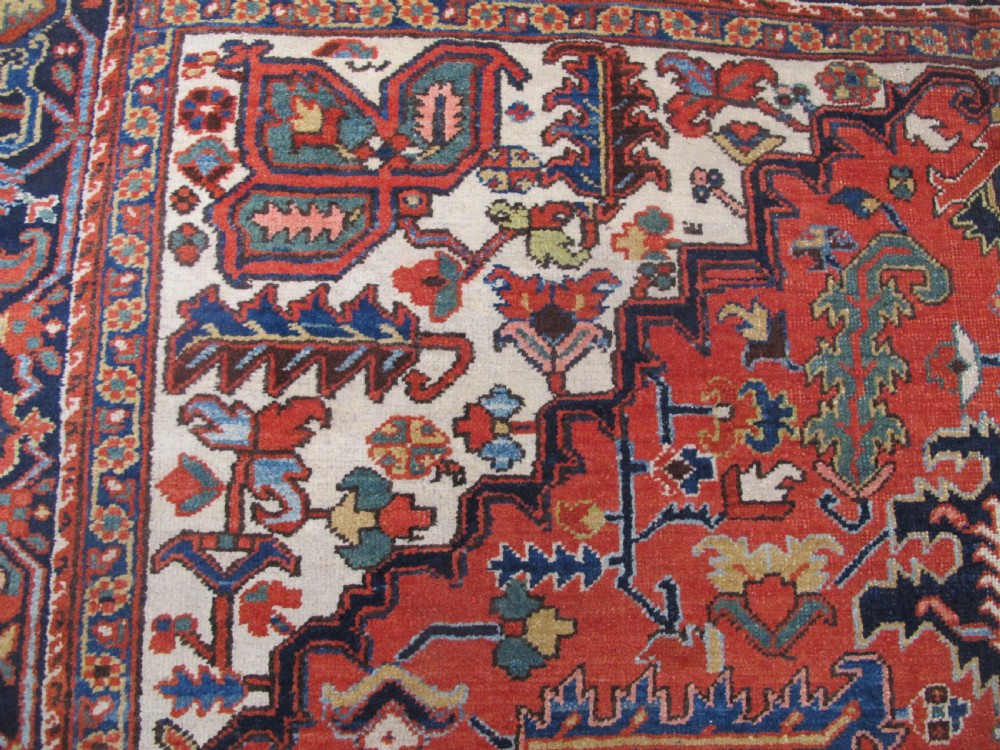 Colourful Heriz Carpet, Circa 1900, 3.28m x 2.48m View V