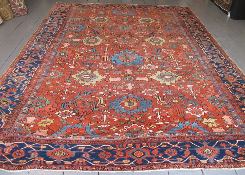 Exceptional Heriz Carpet, North-West Persia, Circa 1880, 3.71m x 2.85m