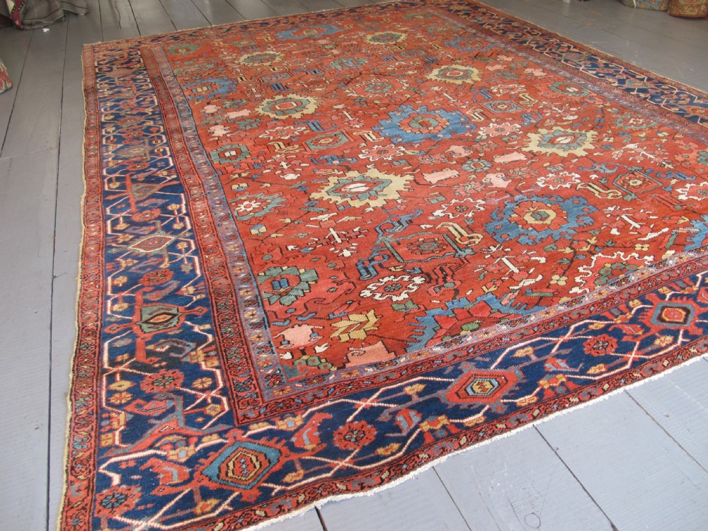 Exceptional Heriz Carpet, North-West Persia, Circa 1880, 3.71m x 2.85m View II