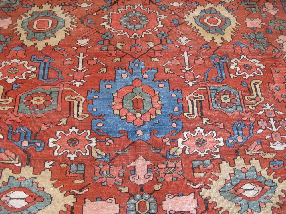 Exceptional Heriz Carpet, North-West Persia, Circa 1880, 3.71m x 2.85m View V