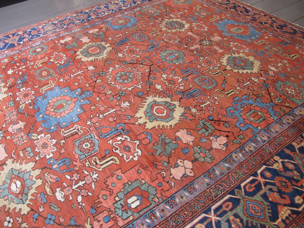 Exceptional Heriz Carpet, North-West Persia, Circa 1880, 3.71m x 2.85m View IX