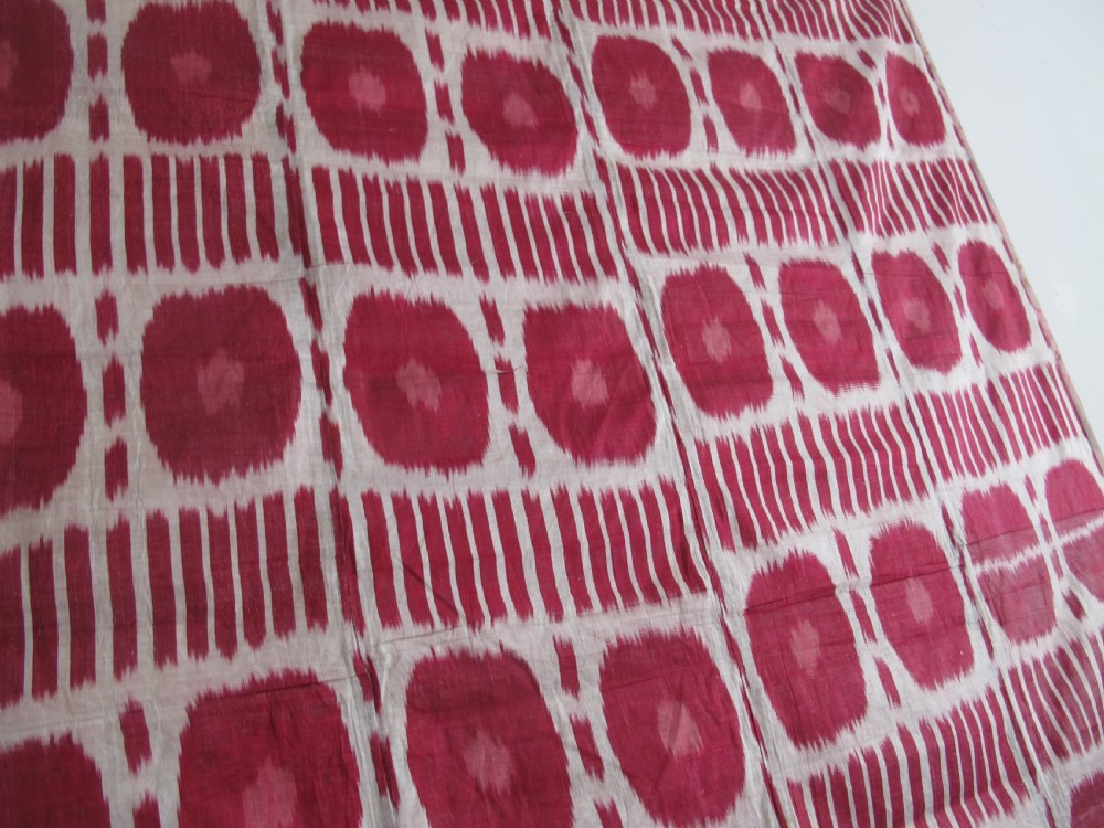 Silk Ikat Panel, Uzbekistan, Circa 1890, 2.36m x 1.57m View VIII