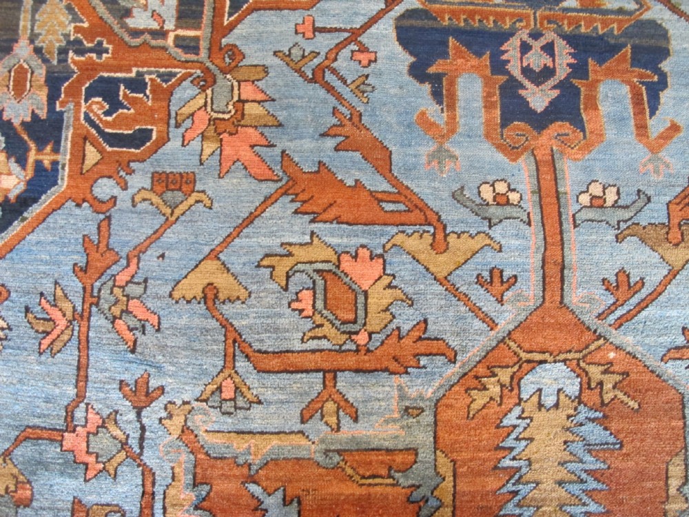 Light-Blue North-West Persian Carpet, Circa 1890, 3.63m x 2.50m View VIII