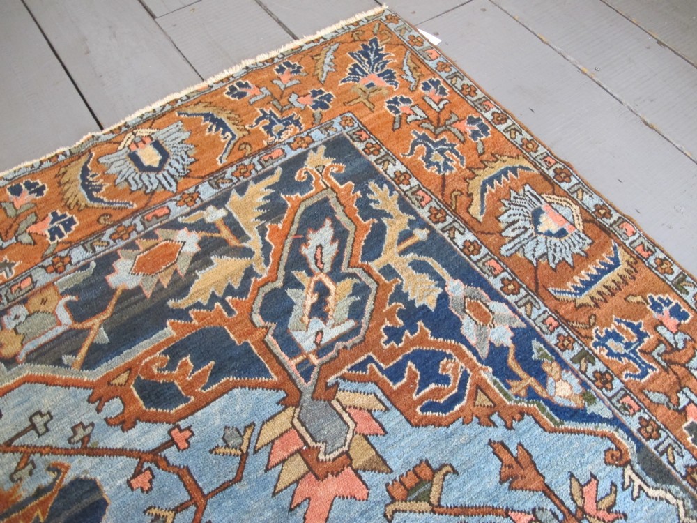 Light-Blue North-West Persian Carpet, Circa 1890, 3.63m x 2.50m View XII