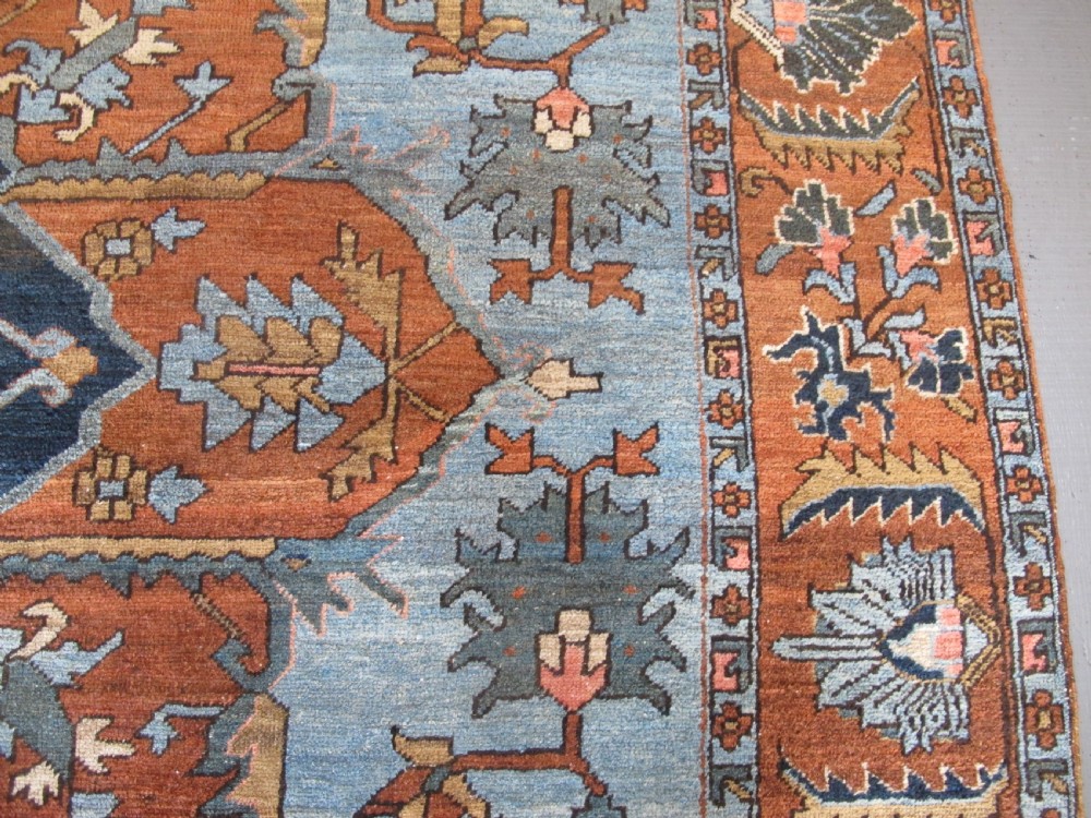 Light-Blue North-West Persian Carpet, Circa 1890, 3.63m x 2.50m View XIII