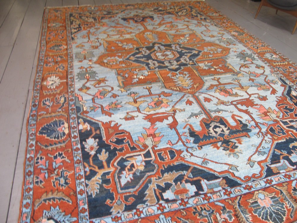 Light-Blue North-West Persian Carpet, Circa 1890, 3.63m x 2.50m View XIV