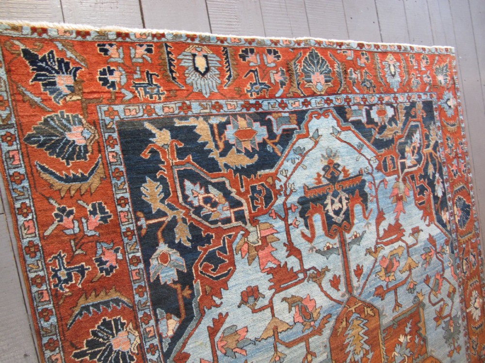 Light-Blue North-West Persian Carpet, Circa 1890, 3.63m x 2.50m View XVI
