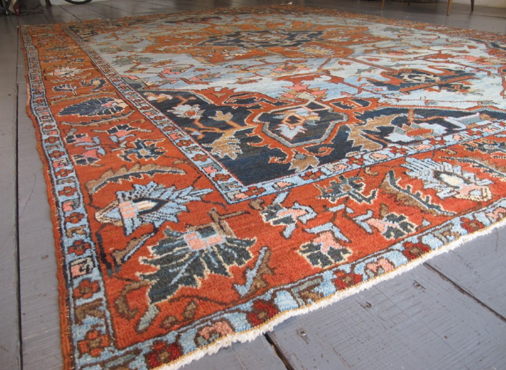 Light-Blue North-West Persian Carpet, Circa 1890, 3.63m x 2.50m View XVIII