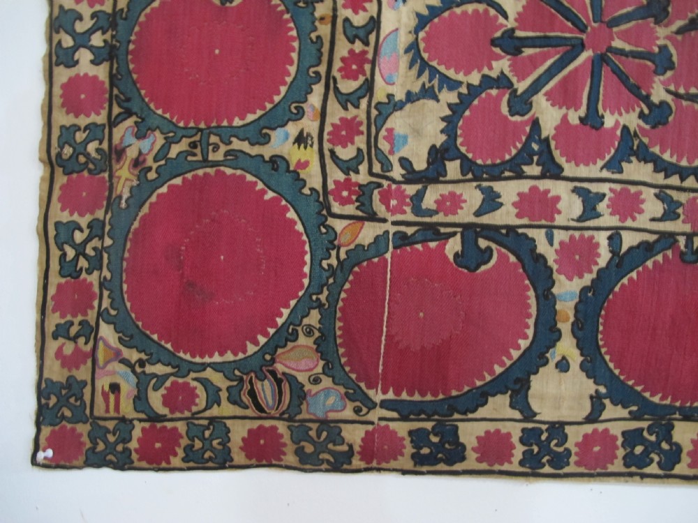 Tashkent Suzani, Uzbekistan 1830-1850, 1.85m x 0.93m View III