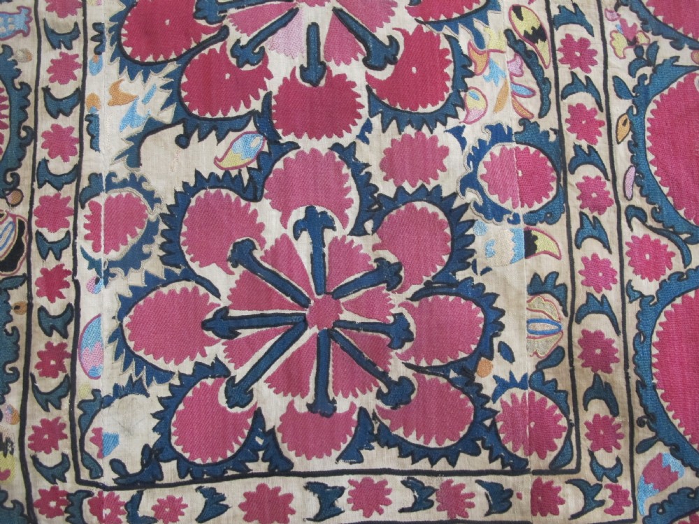 Tashkent Suzani, Uzbekistan 1830-1850, 1.85m x 0.93m View IV