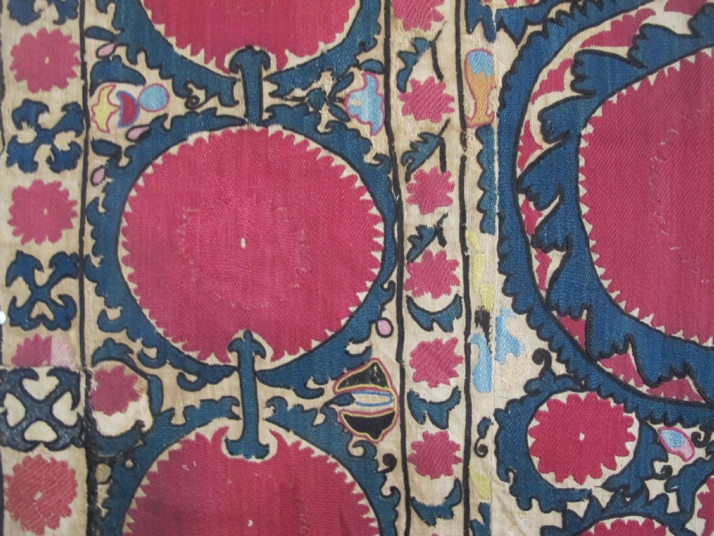 Tashkent Suzani, Uzbekistan 1830-1850, 1.85m x 0.93m View VI