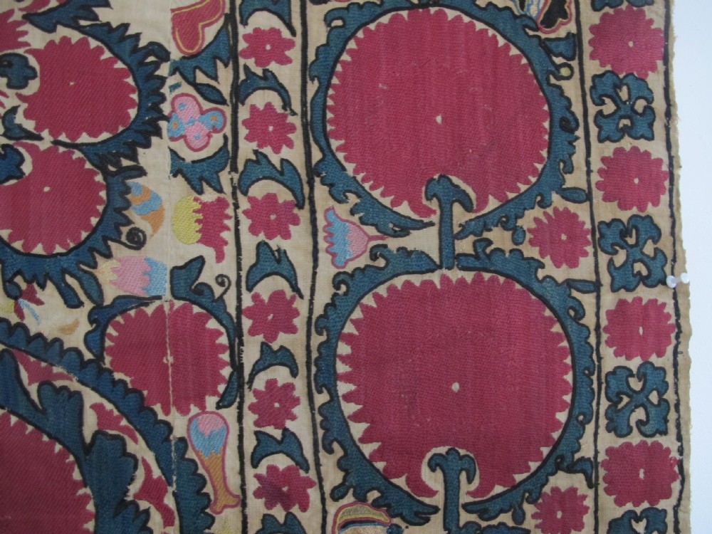 Tashkent Suzani, Uzbekistan 1830-1850, 1.85m x 0.93m View VIII