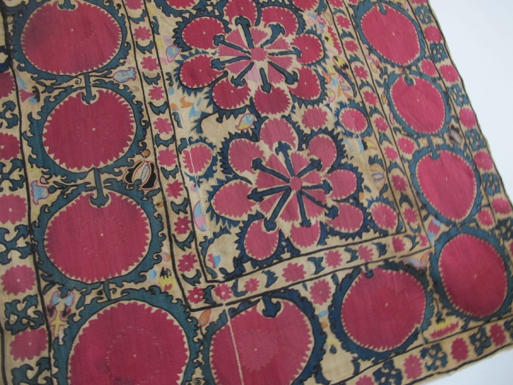 Tashkent Suzani, Uzbekistan 1830-1850, 1.85m x 0.93m View XII