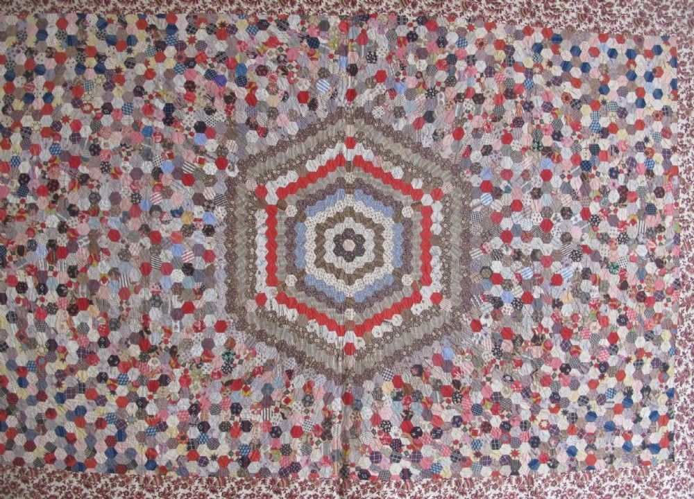 Patchwork Quilt Cover, England, Circa 1870, 2.07m x 2.40m View II