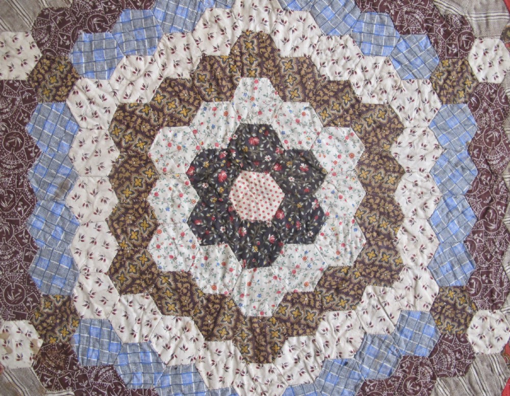 Patchwork Quilt Cover, England, Circa 1870, 2.07m x 2.40m View IV