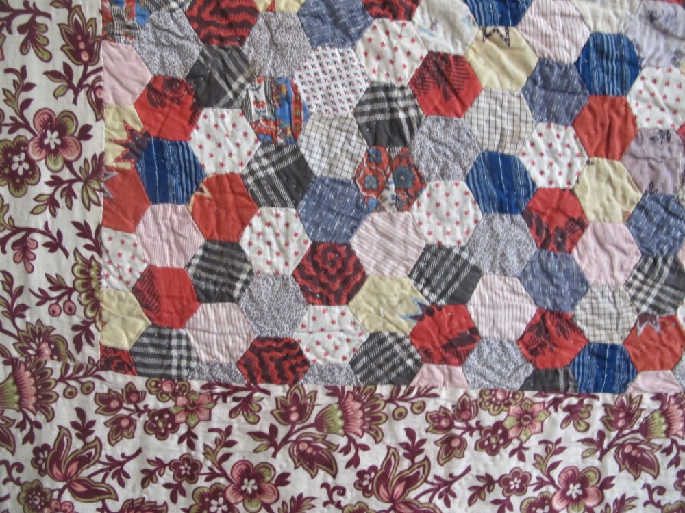 Patchwork Quilt Cover, England, Circa 1870, 2.07m x 2.40m View VIII