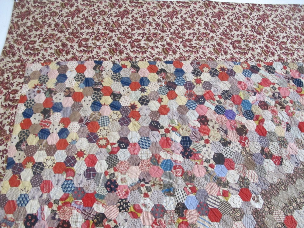 Patchwork Quilt Cover, England, Circa 1870, 2.07m x 2.40m View X
