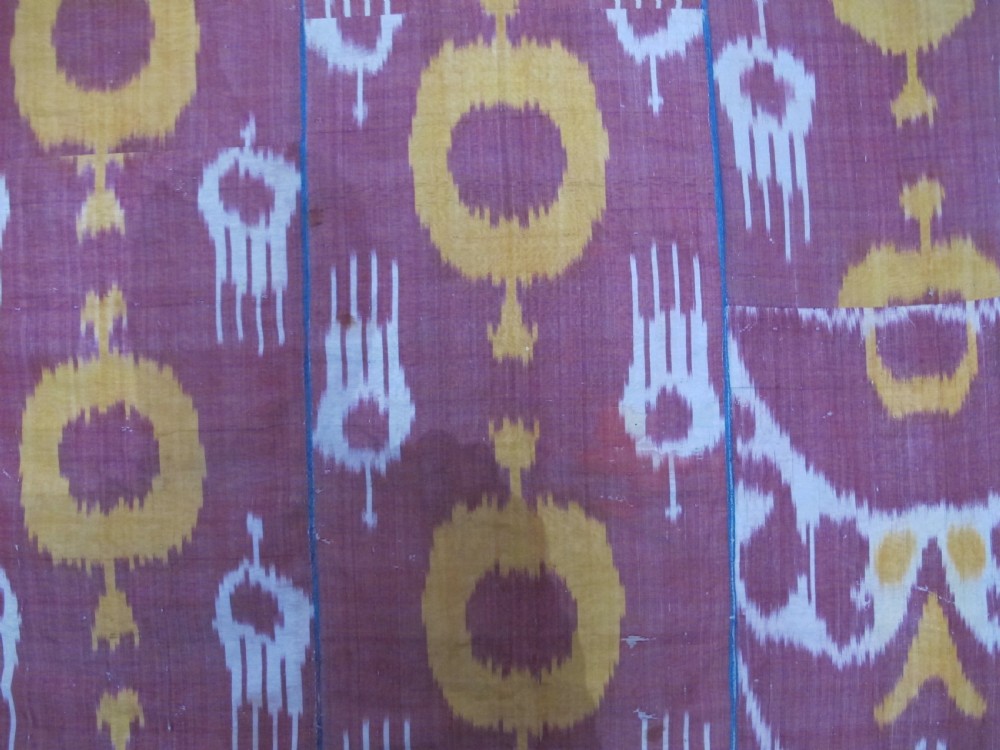 Large Silk Ikat Hanging, Uzbekistan, circa 1900, 2.02m x 1.83m View II
